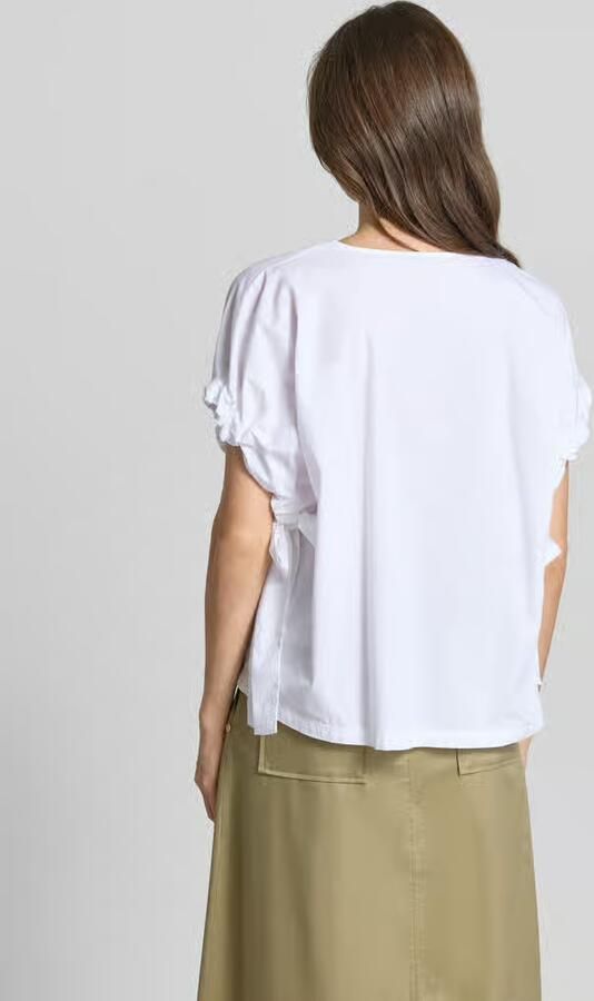 Marc Cain relaxed fit blouse met V-hals