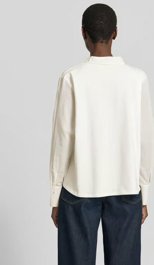 Marc Cain relaxed fit blouse met vetersluiting