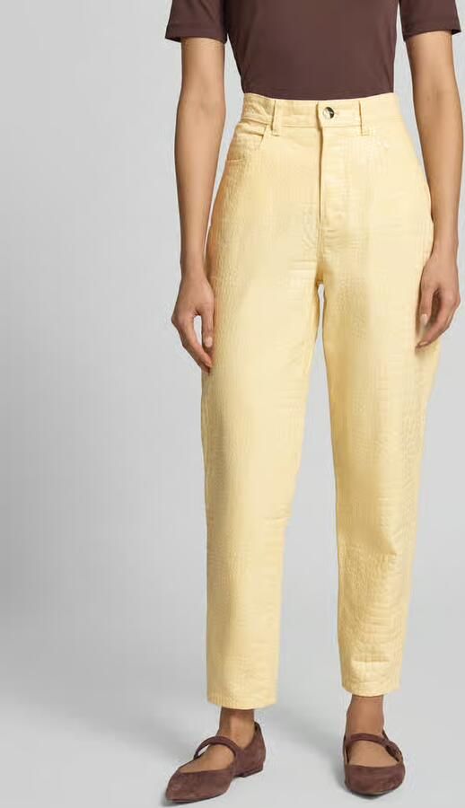 Marc Cain relaxed fit broek in all-over look - Foto 3