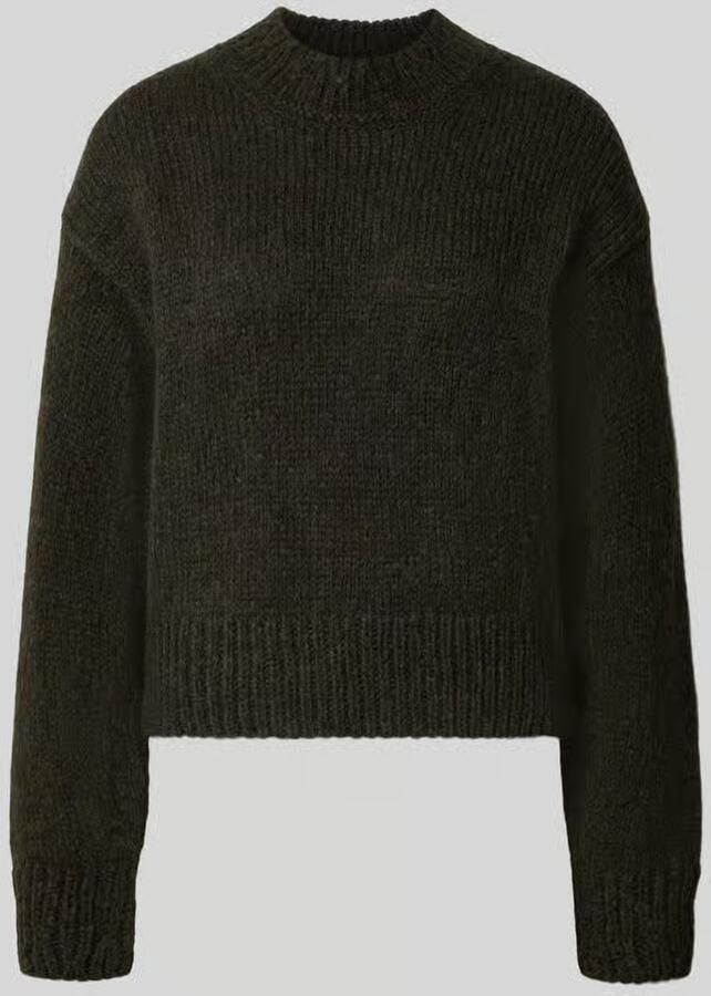 Marc Cain relaxed fit gebreide pullover van mix van wol en alpaca