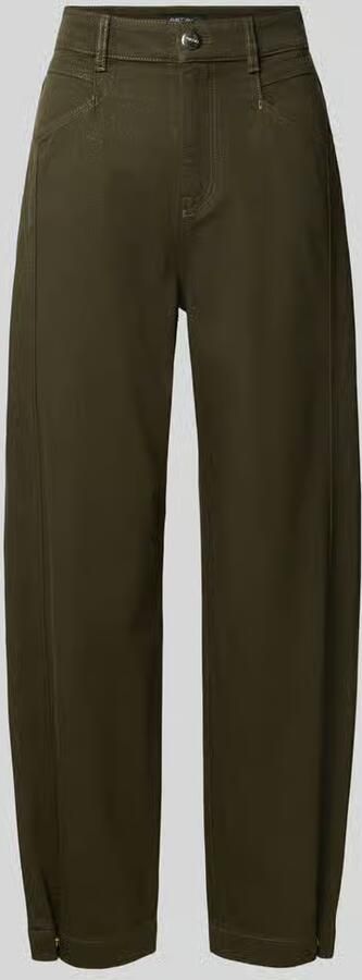 Marc Cain relaxed fit high waist jeans met steekzakken