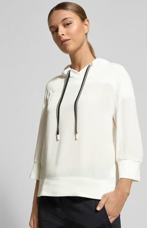 Marc Cain Relaxed fit hoodie met 3 4-mouwen - Foto 2