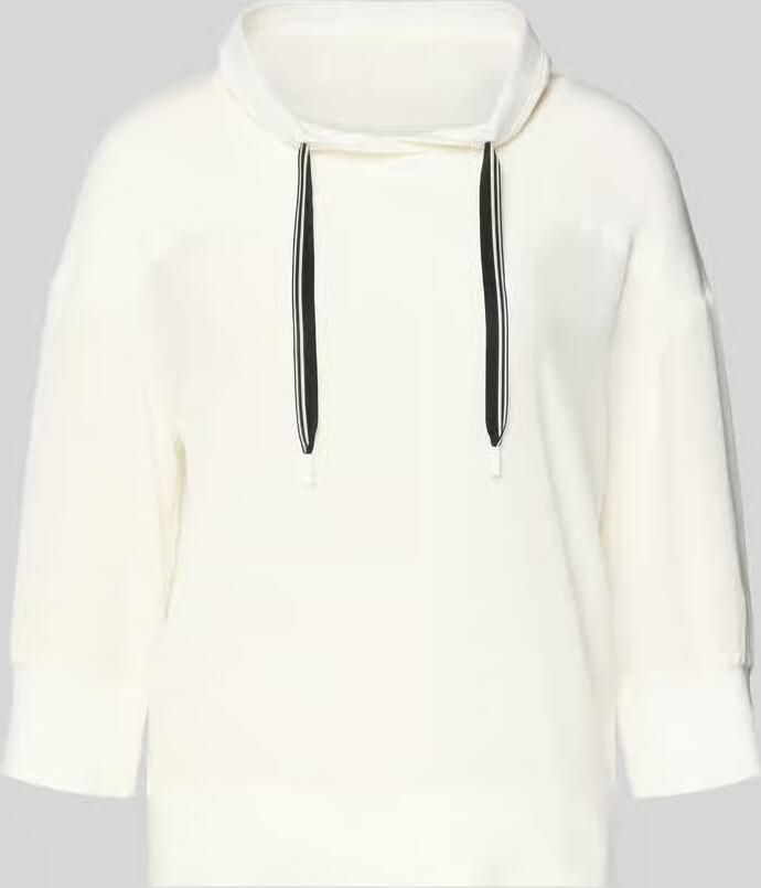 Marc Cain Relaxed fit hoodie met 3 4-mouwen