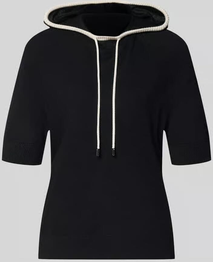 Marc Cain relaxed fit hoodie van wolmix
