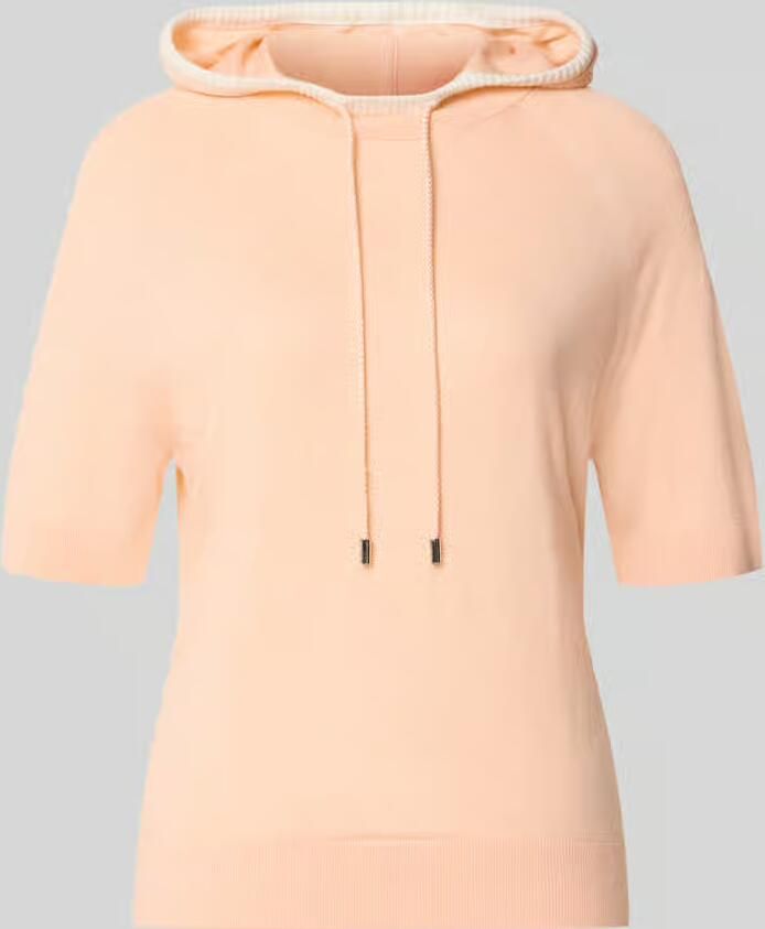 Marc Cain relaxed fit hoodie van wolmix