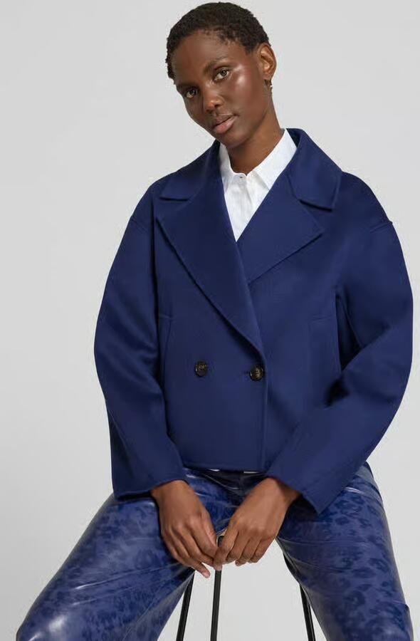 Marc Cain relaxed fit jack van pure wol