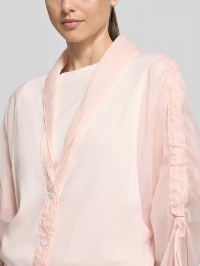 Marc Cain relaxed fit lichte jack in materiaalmix