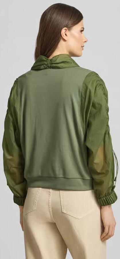 Marc Cain relaxed fit lichte jack in materiaalmix