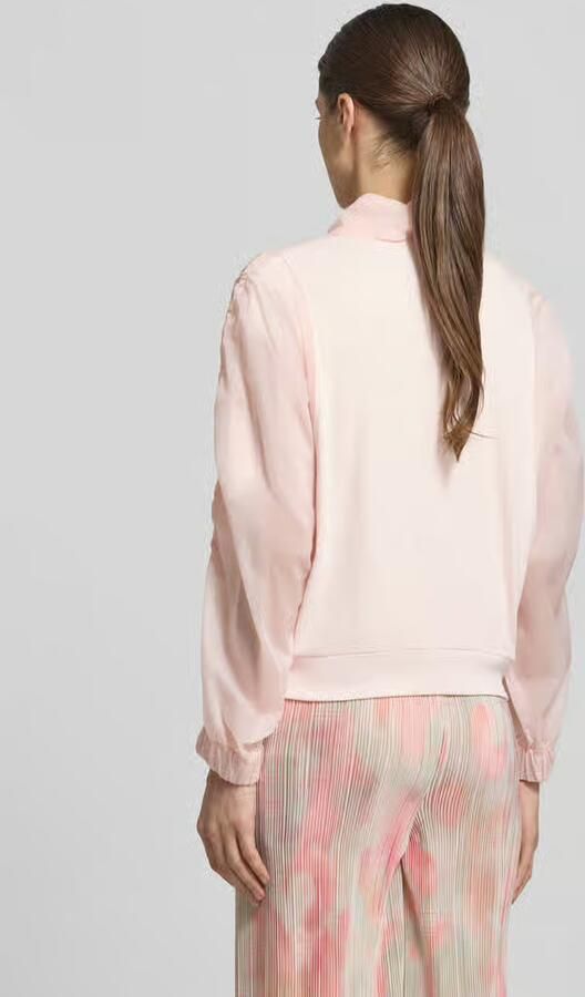 Marc Cain relaxed fit lichte jack in materiaalmix