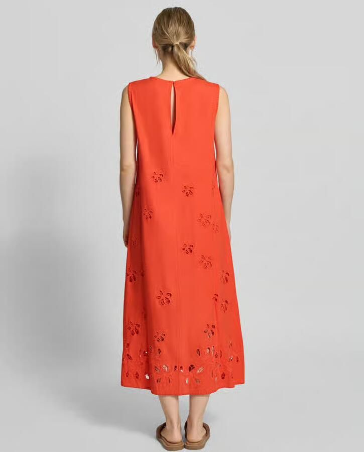 Marc Cain Relaxed fit midi-jurk van pure viscose