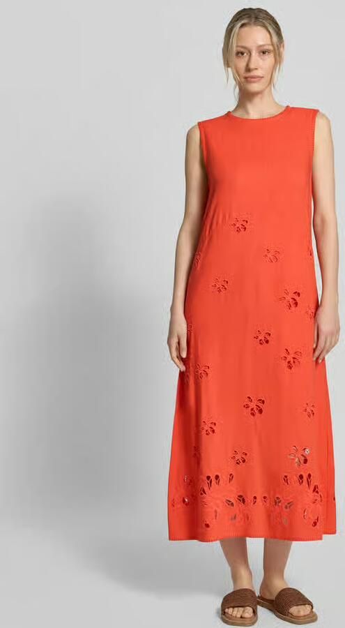Marc Cain Relaxed fit midi-jurk van pure viscose - Foto 3