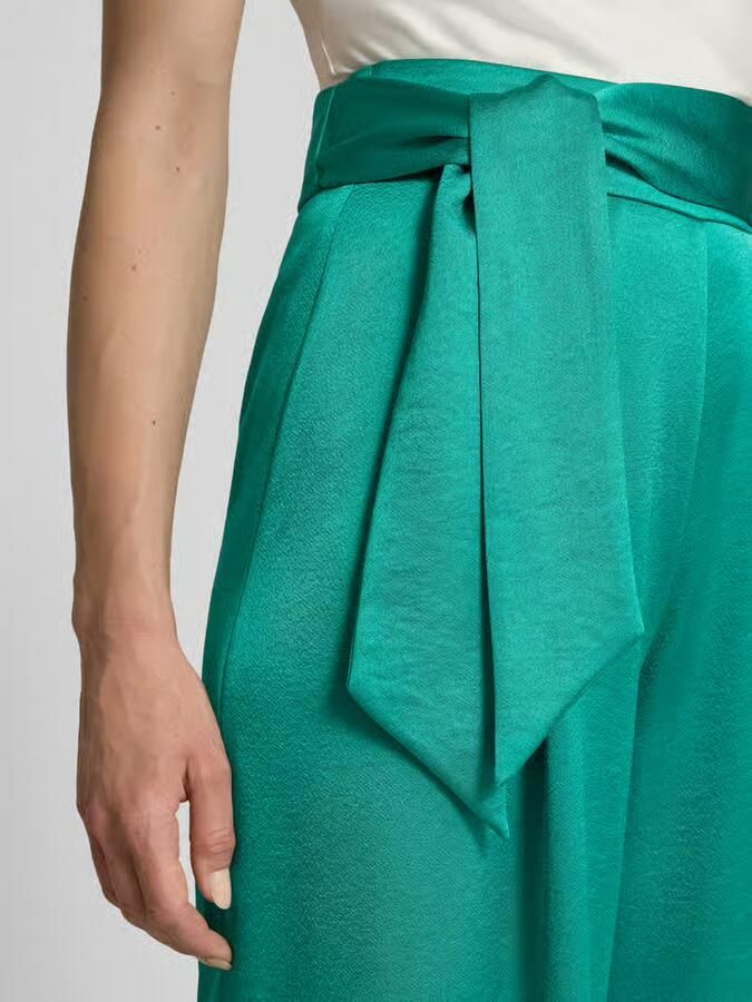 Marc Cain relaxed fit pantalon van satijn