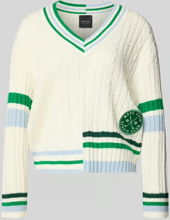 Marc Cain Relaxed fit Pullover met lanawol-aandeel