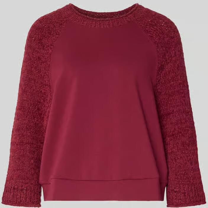 Marc Cain Relaxed fit pullover met tricot