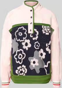 Marc Cain relaxed fit pullover van viscosemix met schipperskraag
