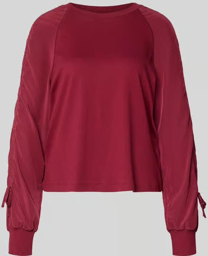 Marc Cain Relaxed fit shirt met lange mouwen en plooien
