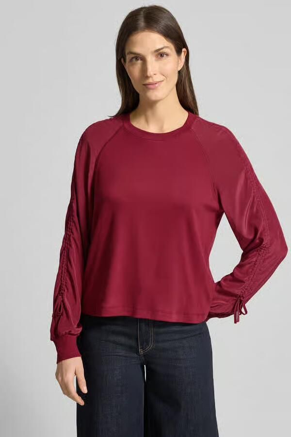 Marc Cain Relaxed fit shirt met lange mouwen met plooien - Foto 3