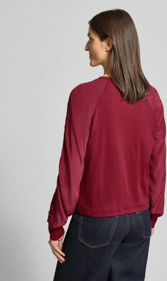 Marc Cain Relaxed fit shirt met lange mouwen met plooien - Foto 4