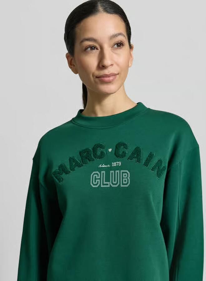 Marc Cain Relaxed fit sweatshirt met Logodetail - Foto 2