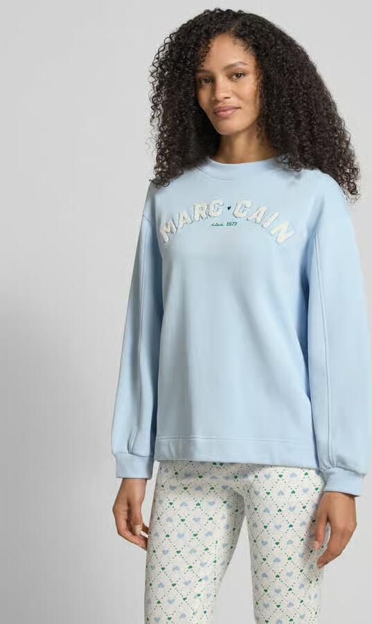 Marc Cain Relaxed fit sweatshirt met Logodetail - Foto 3