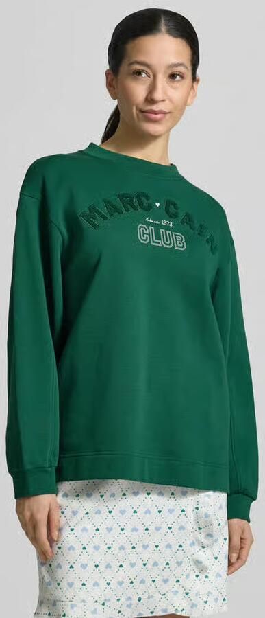 Marc Cain Relaxed fit sweatshirt met Logodetail - Foto 3