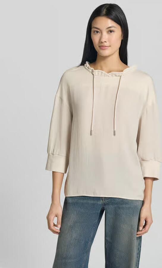 Marc Cain relaxed fit sweatshirt met tunnelkoord - Foto 4