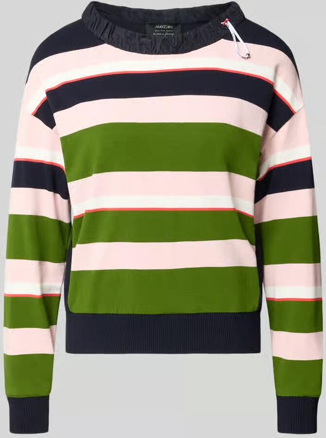 Marc Cain relaxed fit sweatshirt van viscosemix