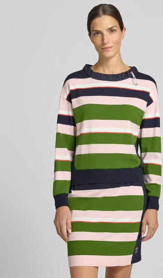 Marc Cain relaxed fit sweatshirt van viscosemix - Foto 3