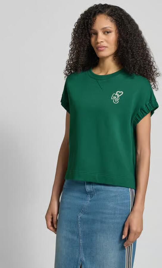 Marc Cain Relaxed fit T-shirt met Logodetail - Foto 4