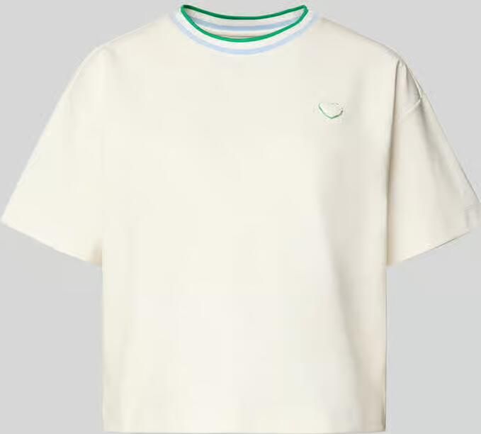 Marc Cain Relaxed fit T-shirt met Motiefapplicatie