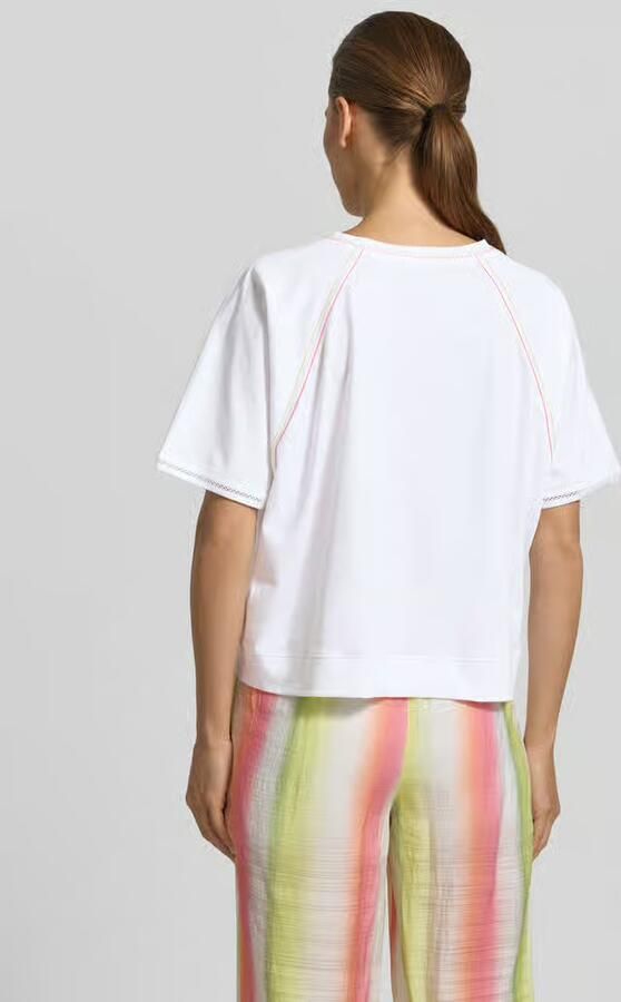 Marc Cain relaxed fit T-shirt met ronde hals - Foto 2