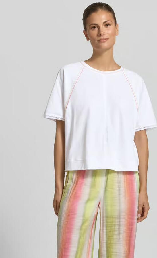 Marc Cain relaxed fit T-shirt met ronde hals - Foto 3