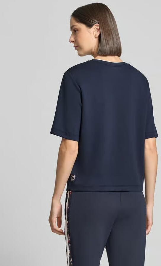 Marc Cain relaxed fit t-shirt van viscosemix - Foto 2