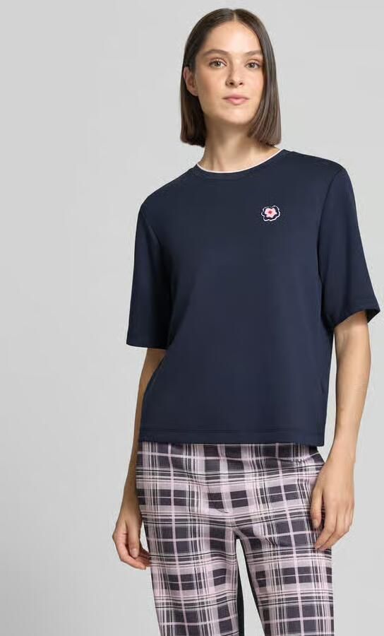 Marc Cain relaxed fit t-shirt van viscosemix - Foto 3
