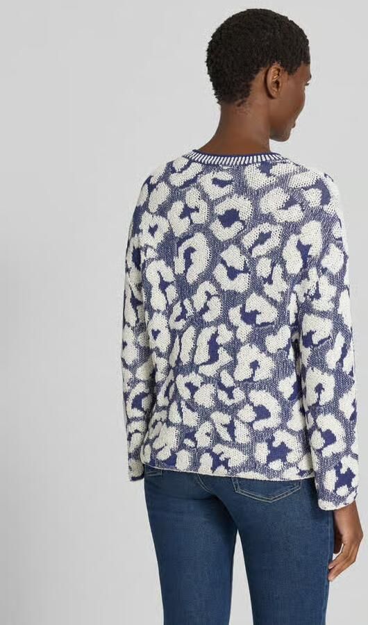 Marc Cain relaxed fit trui in brei-look - Foto 3