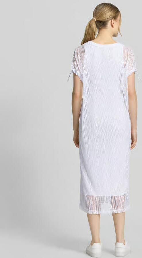 Marc Cain Semi-transparante midi-jurk met ronde hals - Foto 3