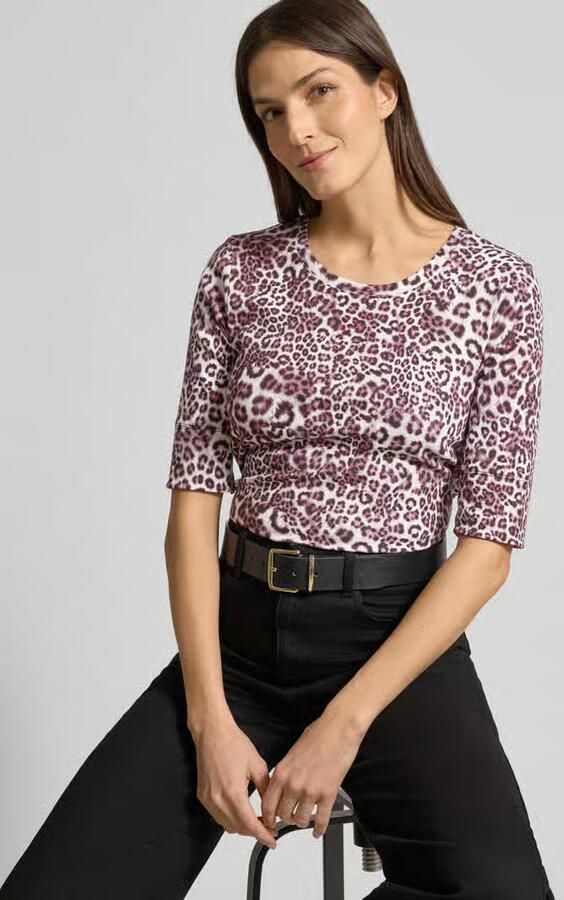 Marc Cain Shirt met 3 4-mouwen en ronde hals - Foto 2