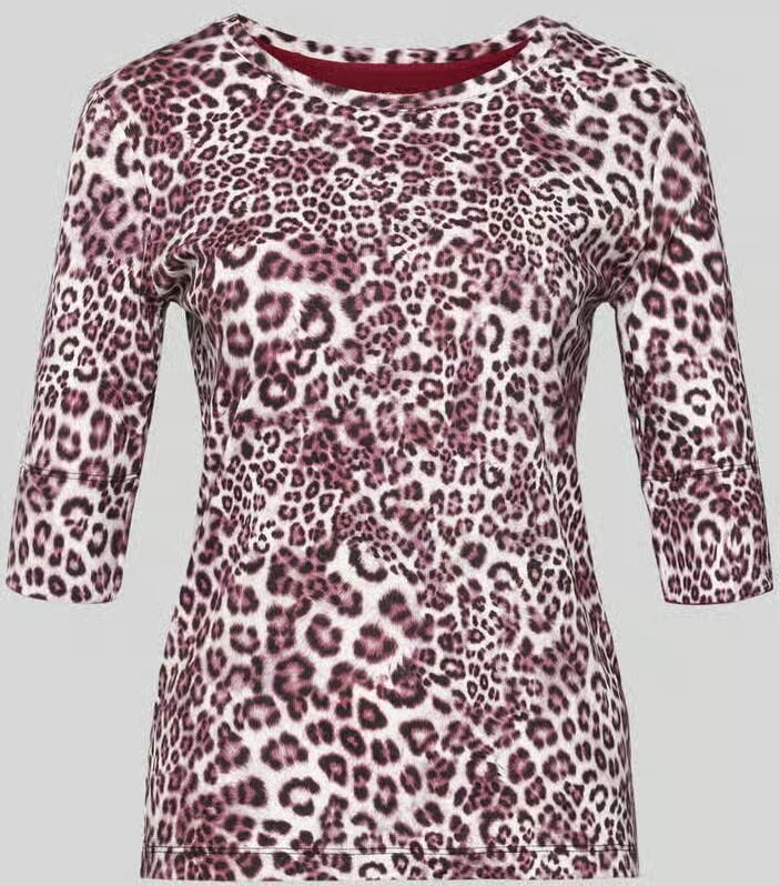 Marc Cain Shirt met 3 4-mouwen en ronde hals