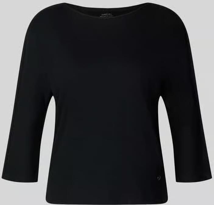 Marc Cain Shirt met boothals en labeldetail - Foto 2