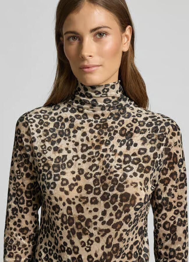 Marc Cain Shirt met lange mouwen en all-over dierenprint - Foto 2