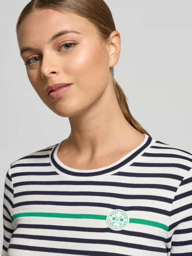 Marc Cain Shirt met lange mouwen en labeldetail - Foto 2