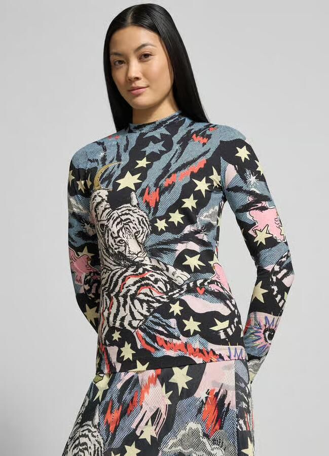 Marc Cain Shirt met lange mouwen in all-over look - Foto 2