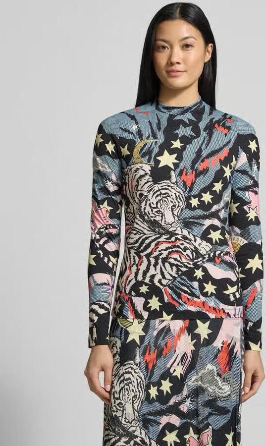 Marc Cain Shirt met lange mouwen in All-over look - Foto 4