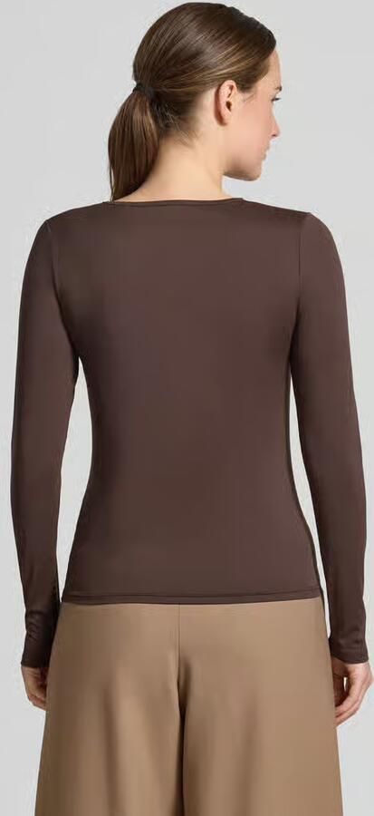 Marc Cain Shirt met lange mouwen met afgeronde rompzoom - Foto 3