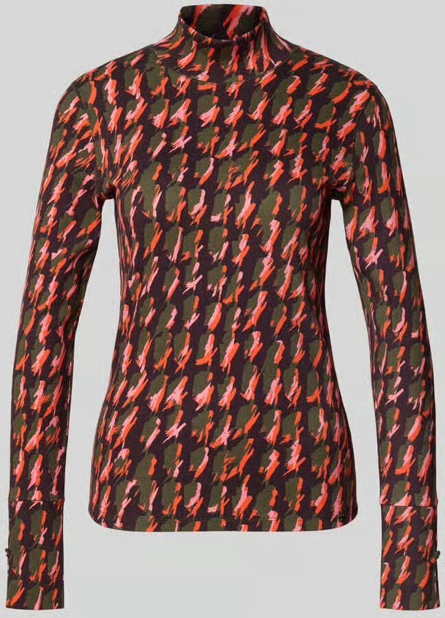 Marc Cain Shirt met lange mouwen met col
