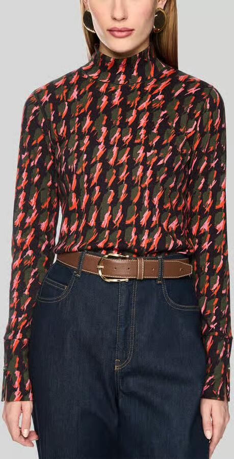 Marc Cain Shirt met lange mouwen met col - Foto 3