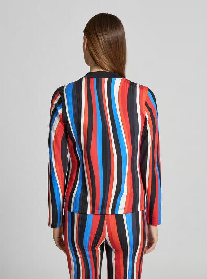 Marc Cain Shirt met lange mouwen met elastische ronde hals