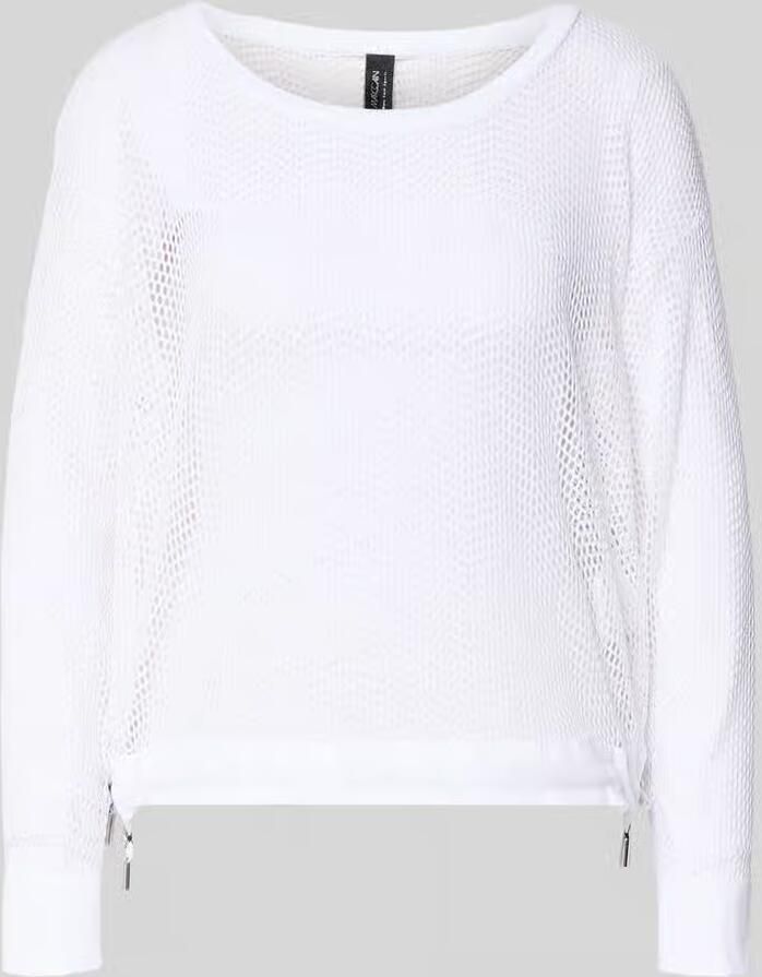 Marc Cain Shirt met lange mouwen met gaatjesmotief - Foto 2