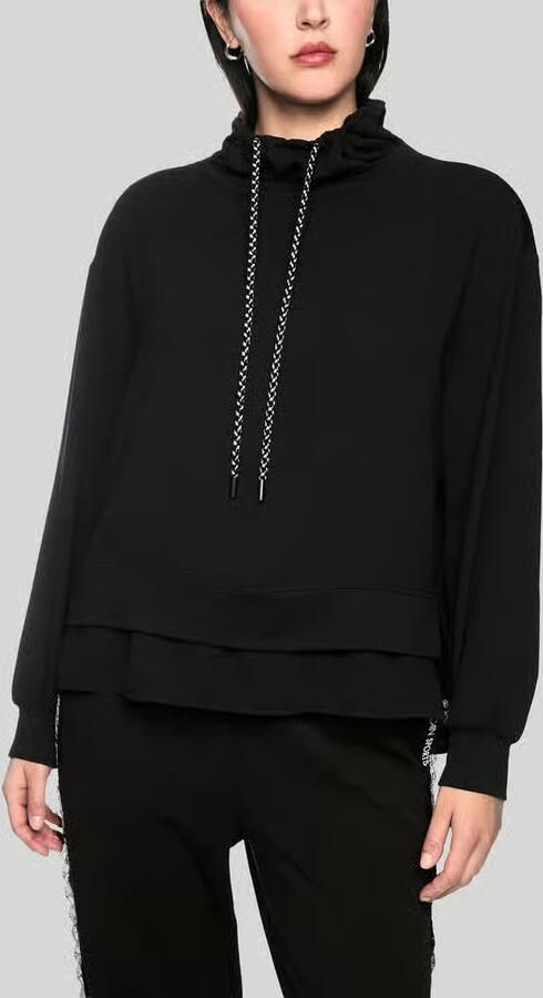 Marc Cain Shirt met lange mouwen met geraffineerde opstaande kraag - Foto 3