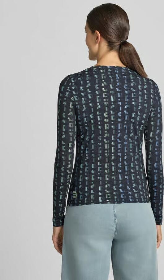 Marc Cain Shirt met lange mouwen met labelprint